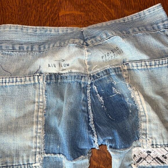 Vintage 1960’s Rare Original Repairs Patchwork Flair Jeans Women’s Misses Petite - Picture 16 of 16